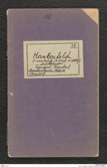 Seite 1, Tagebuch "Hankenfeld" (NHMW-PRAE-BBB-33)